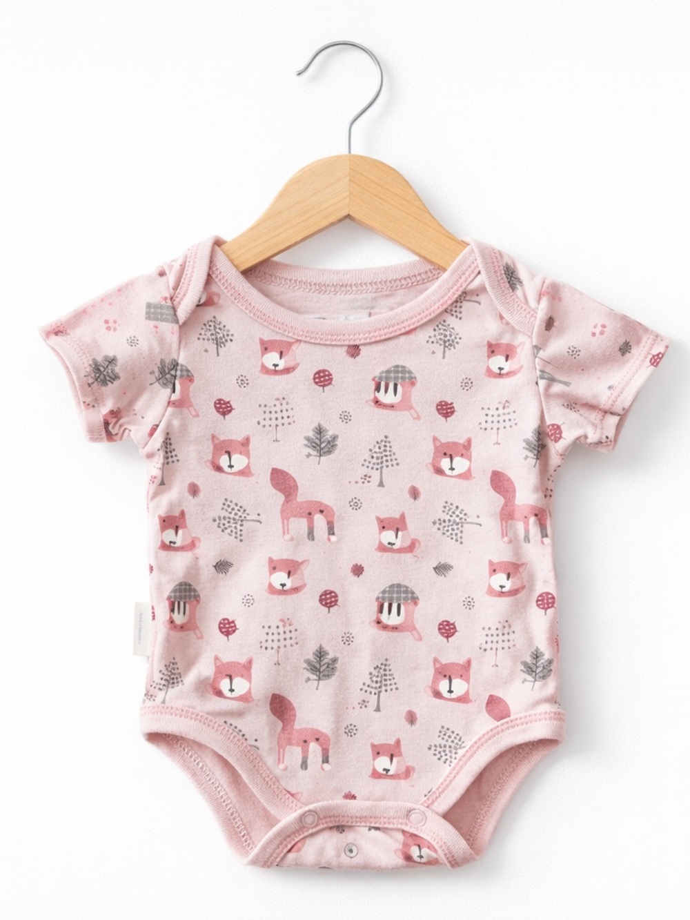 5/$15 Minimi Pink Woodland Bodysuit Size 3-6